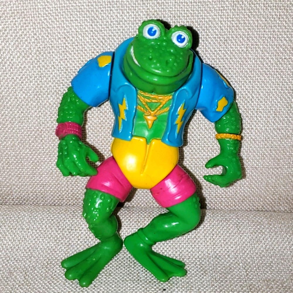 ⭐️VINTAGE⭐️ 1989 TMNT Genghis Frog Action Figure